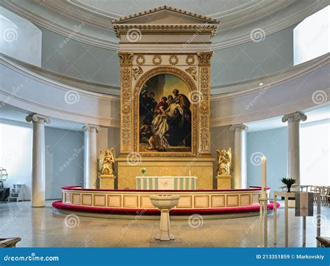 Altar of Helsinki Cathedral, Finland Editorial Stock Image - Image of ...