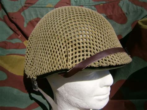 M1 Camo Net Helmet M1 Camo Canvas Ww2 Us Helmet Cover Net £2668