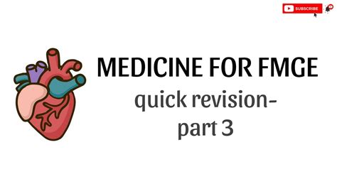 Medicine Quick Revision For Fmge Part 3 Fmge Growmed YouTube