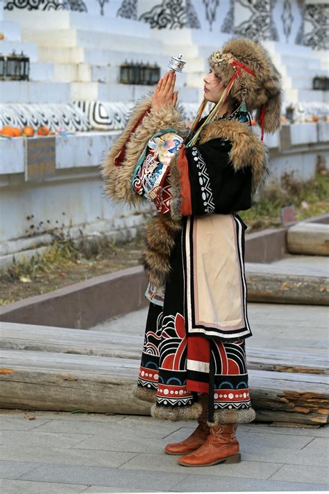 traditional indigenous ceremony held outdoors  stock photo