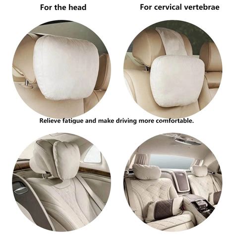 Oasate Bantal Leher Kursi Mobil Ergonomis Neck Pillow Headrest M