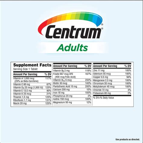 Centrum Multivitamínico para adultos 425 tabletas Yaxa Colombia