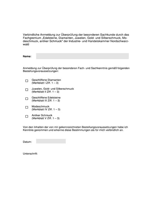 Ausfüllbar Online nordschwarzwald ihk24 Verbindliche Anmeldung zur