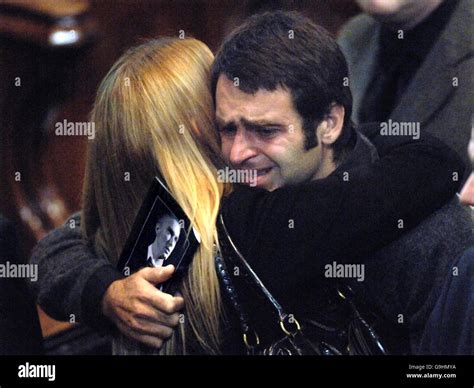 Paul Hunter funeral. A tearful Ronnie O'Sullivan is comforted as he ...