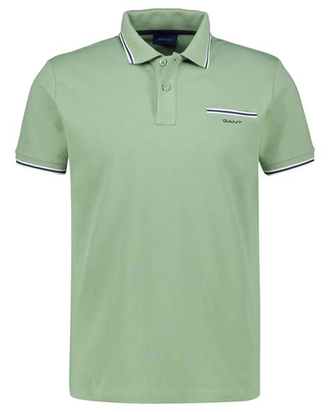 Gant Herren Poloshirt Col Tipping Solid S S Pique In Gr N Kaufen