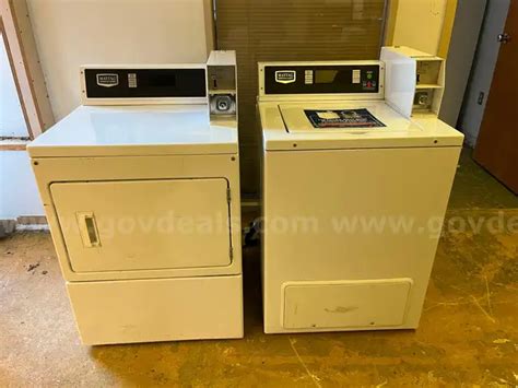 Maytag Commercial Coin Operated Washer And Dryer Govdeals