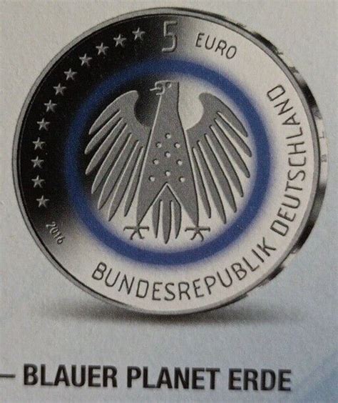 Blauer Planet Erde Echtheits Zertifikat F R Euro Gedenkm Nze