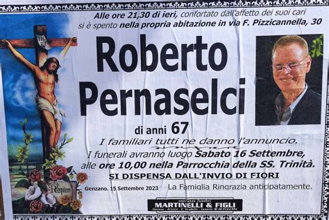 Genzano I Funerali Di Roberto Pernaselci Scomparso A 67 Anni Saranno