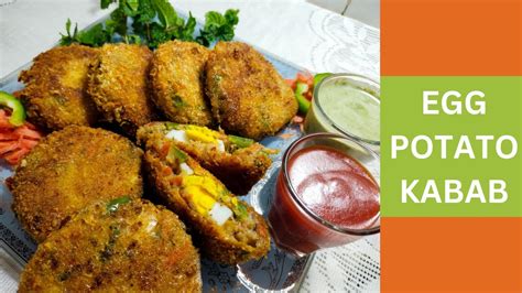 Egg Potato Kabab Egg Cutlets Aloo Cutlets Ande Aloo Kabab Snacks Recipe Youtube