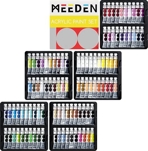 Meeden Acrylic Paint Set Colors Paint Tubes Fl Oz Ml