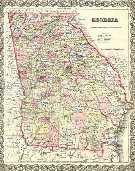 Map Of Georgia Colony In 1732 | secretmuseum