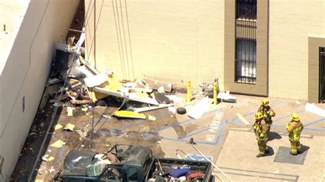 1 Dead After Small Plane Crashes Into Building Near Van Nuys Airport