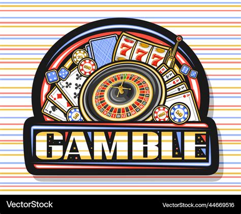 Logo for gamble Royalty Free Vector Image - VectorStock