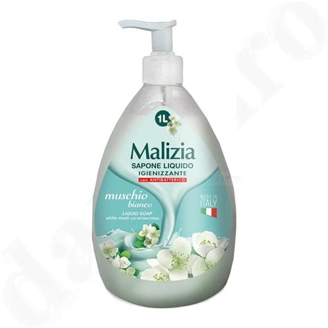 MALIZIA Flüssigseife Handseife muschio bianco weißer Moschus 1000ml S