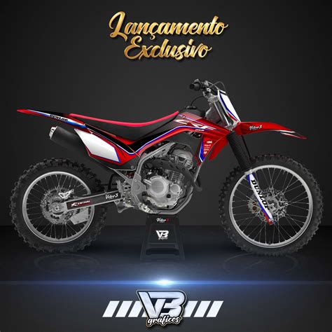 Kit Gr Fico Adesivo Honda Crf Biker Amx Avtec Vetor