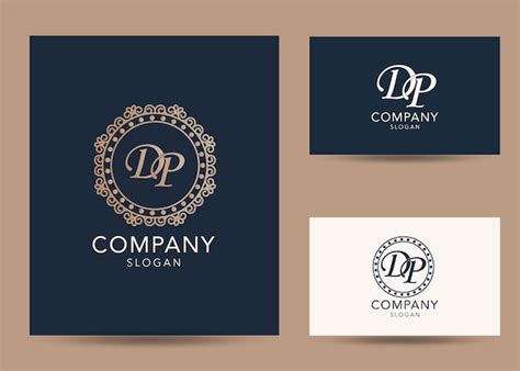 Premium Vector Modern Monogram Initial Letter Dp Logo Design Template