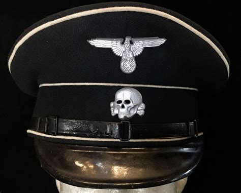 Sold At Auction Wwii German Third Reich Ss Totenkopf Visor Off