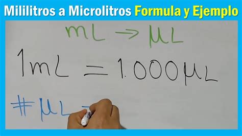 Quantos Microlitros Tem 1 Ml - Convertir MILILITROS a MICROLITROS ⚖ PASAR ml a ul - YouTube