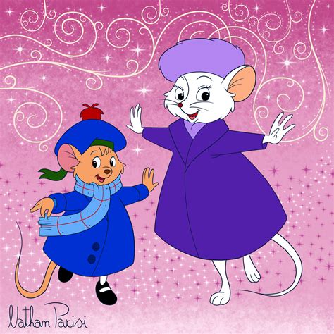 Disney Mice Miss Bianca And Olivia 10 By Nathanparisi On Deviantart