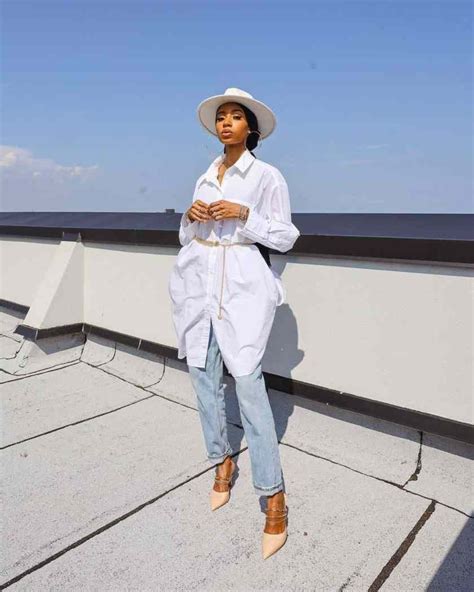 Oversized White Shirt Hijabi Hats For Women White Jeans That Look