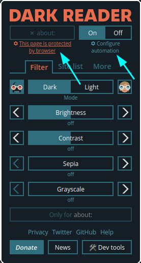 How To Configure Automation And Site Toggling Dark Reader Tips And Tricks