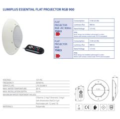 Proyector Lumiplus Essential Flat Rgb Lm Astralpool