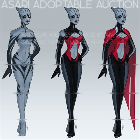 Mass Effect Asari Concept Art