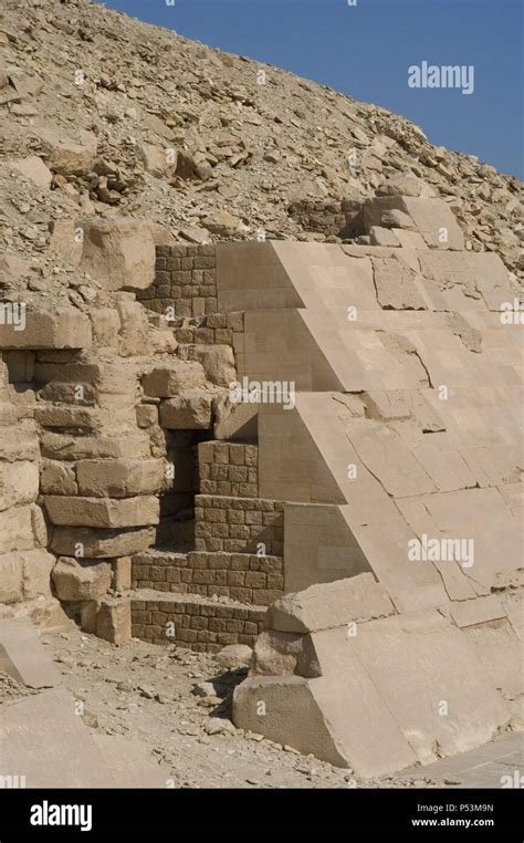 Egypt Saqqarathe Pyramid Of Unas Fifth Dynasty 24th Century Bc