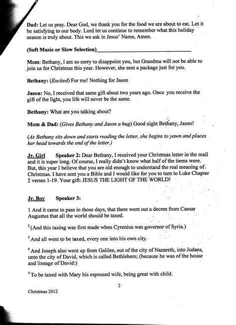 Mount Pilgrim Childrens Ministry Lost Christmas Program Script Click