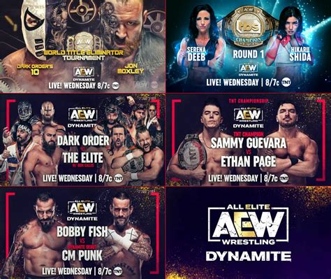 [aew Dynamite Spoilers] Match Card For Next Wednesday S Aew Dynamite R Squaredcircle