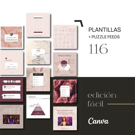 Plantillas Para Instagram Editables En Canva Color Rosa Nudes Agarimo