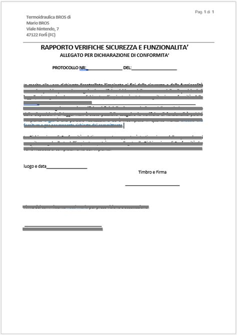 Dichiarazioni Di Conformit Impianti Energie