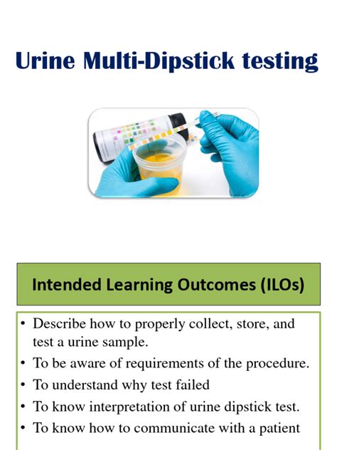 Urine Dipstick Test Pdf Urology Urinary System