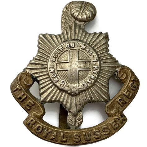 Ww1 Royal Sussex Regiment Cap Badge