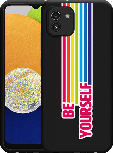 Cazy Hoesje Zwart Geschikt Voor Samsung Galaxy A03 Be Yourself Bol