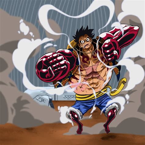 Luffy Gear Four by AldraCatX on DeviantArt