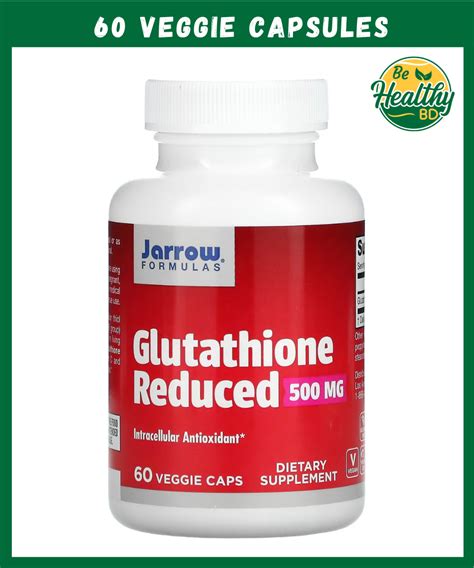 Jarrow Formulas Glutathione Reduced Mg Veggie Capsules