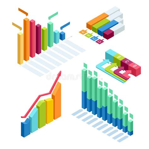 Diagramme Et Isométrique Graphique Finances De Données De Diagramme D