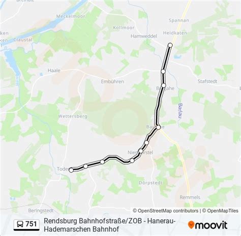 751 Route Schedules Stops Maps Todenbüttel Schule Updated