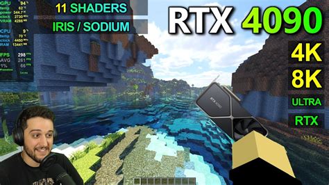 RTX 4090 MINECRAFT At 4K And 8K Shaders RT Shaders Included