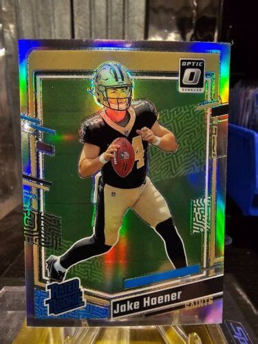 Donruss Optic Football Jake Haener Rated Rookie Silver Prizm