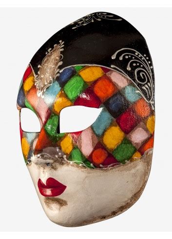 Volute Columbina Tradition Venetian Papier Mache Mask For Sale