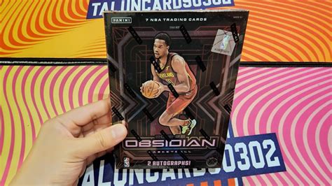 台幣9500一盒黑曜石系列籃球卡一盒1包7張卡保證2張簽名 2021 22 Panini OBSIDIAN NBA Basketball