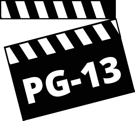 PG13 movie rating sign 26584480 Vector Art at Vecteezy