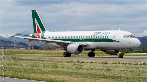 Ita Airways Airbus A Is Taxiing At The Milano Bergamo International