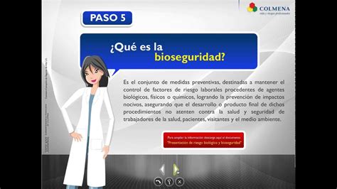 Pasos Para Contrarrestar El Riesgo Biol Gico Youtube