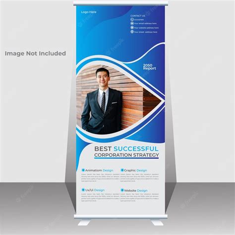 Premium Vector Corporate Business Roll Up Banner Design Template