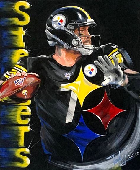 Pittsburgh steelers Painting by Tatyana Horoshko | Saatchi Art