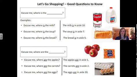 Esl Grocery Shopping Questions With Where Youtube