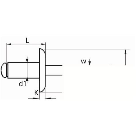 Remache Cabeza Ancha C Alu Ac Bralo Sia Suministros